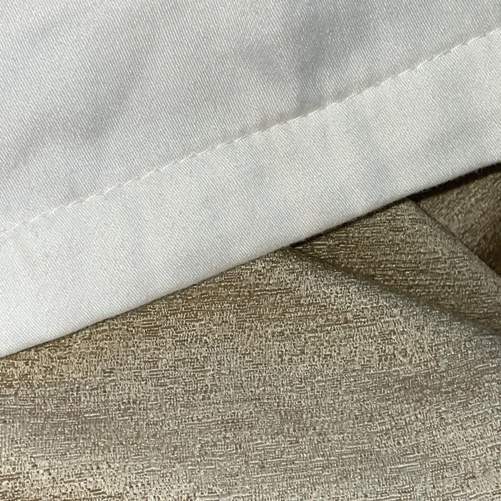 Vintage Gold Floor‎ To Ceiling ( 11x6') Lined Curtains Pinch Pleated Dry Cleaned